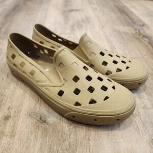 Vans Trek Slip-On Shoes Mens 12 Tan Rubber Water Beach Lightweight Perforated